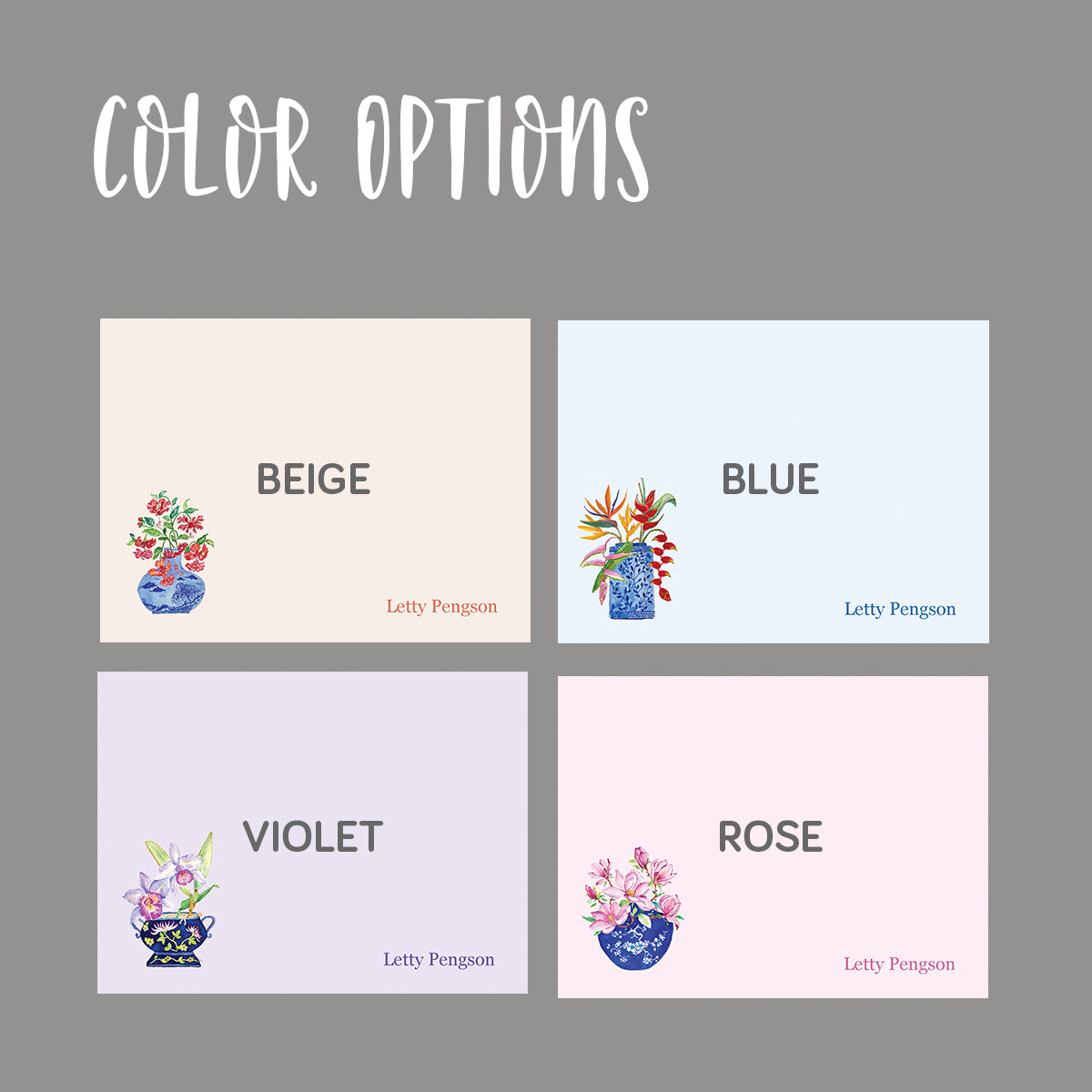 Posy Flat Notecard