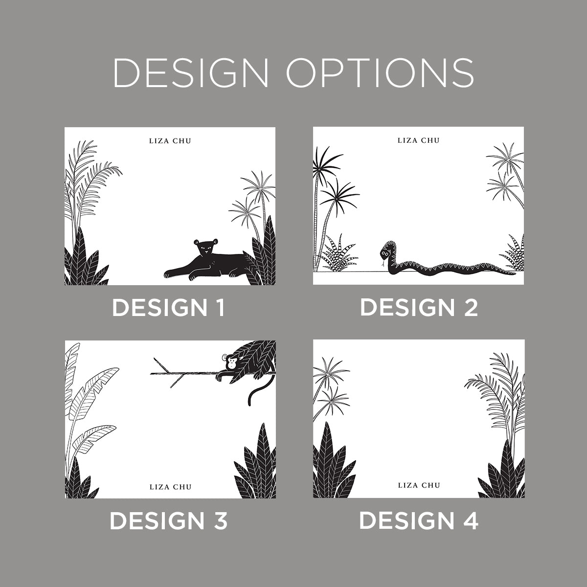 Jungle Flat Notecard