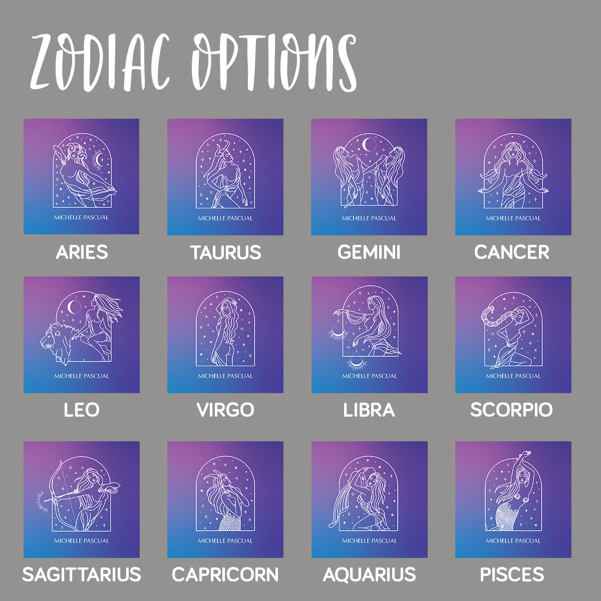 My Zodiac Folded Notecard