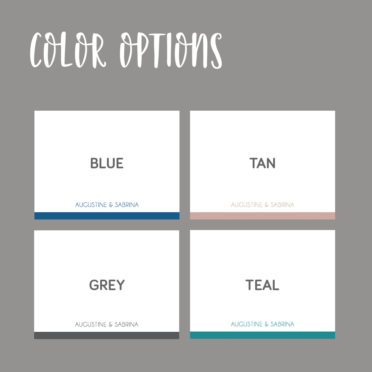 Line Flat Notecard