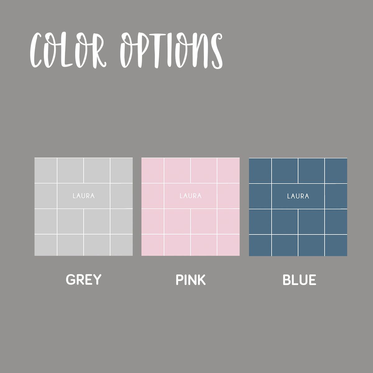 Grid Folded Notecard