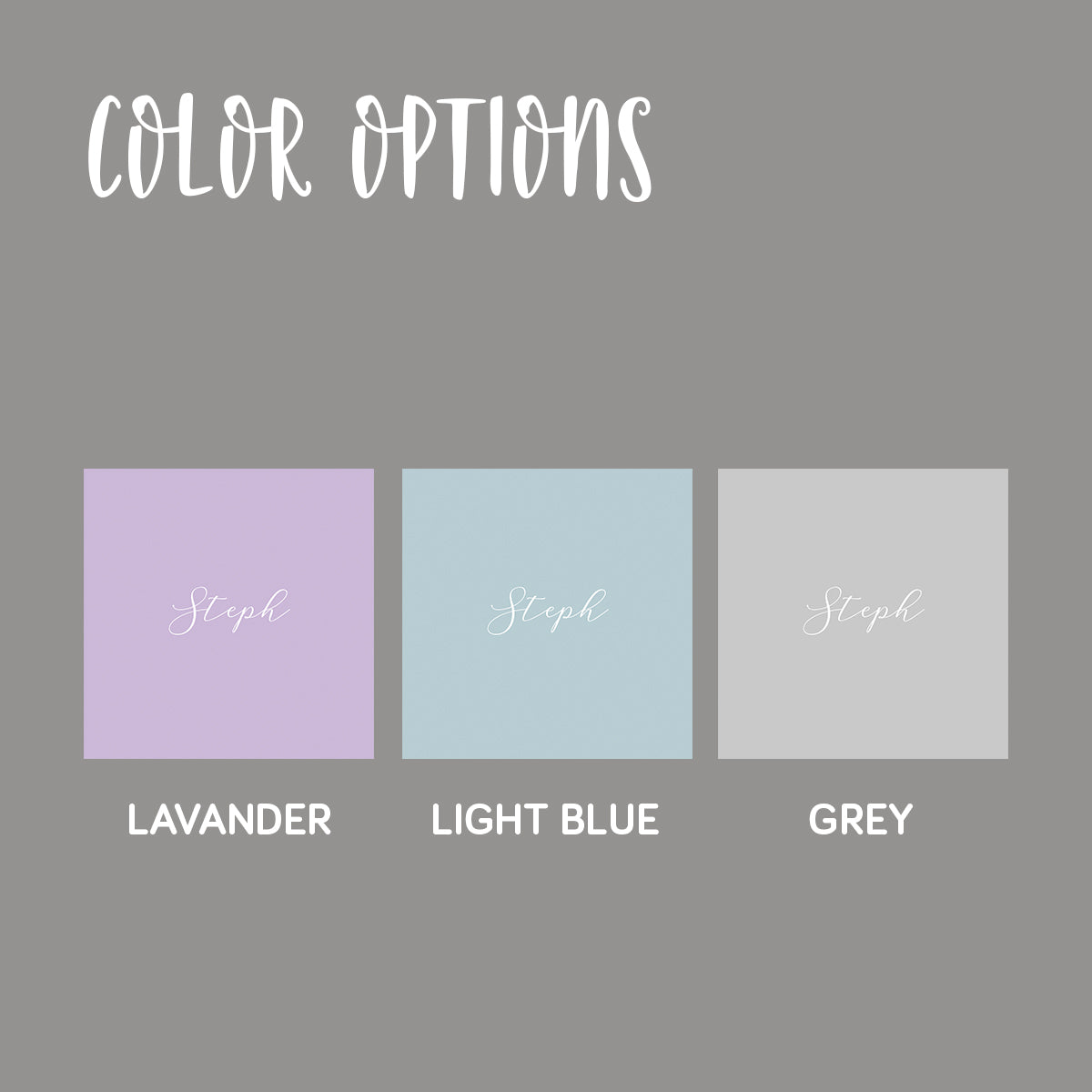 Classic Script Folded Notecard