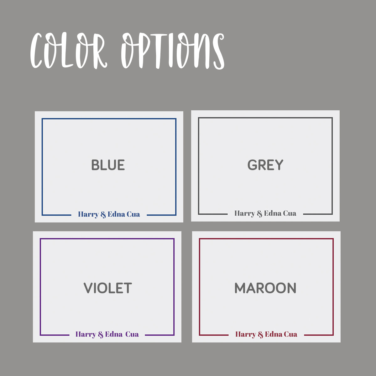 Statement Flat Notecard