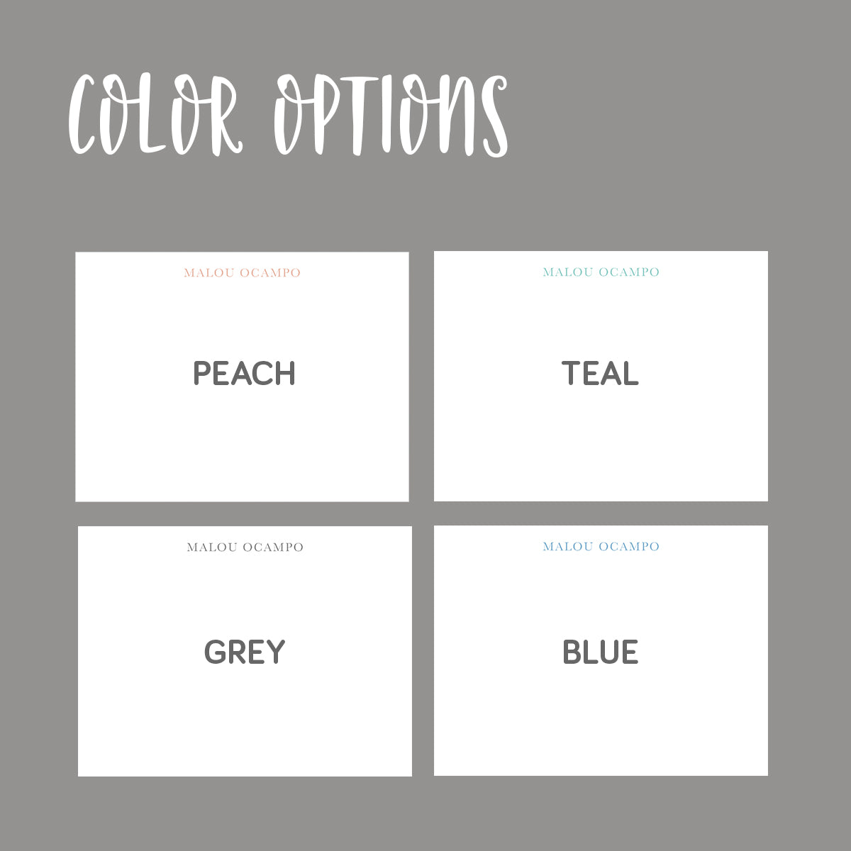 Light Flat Notecard