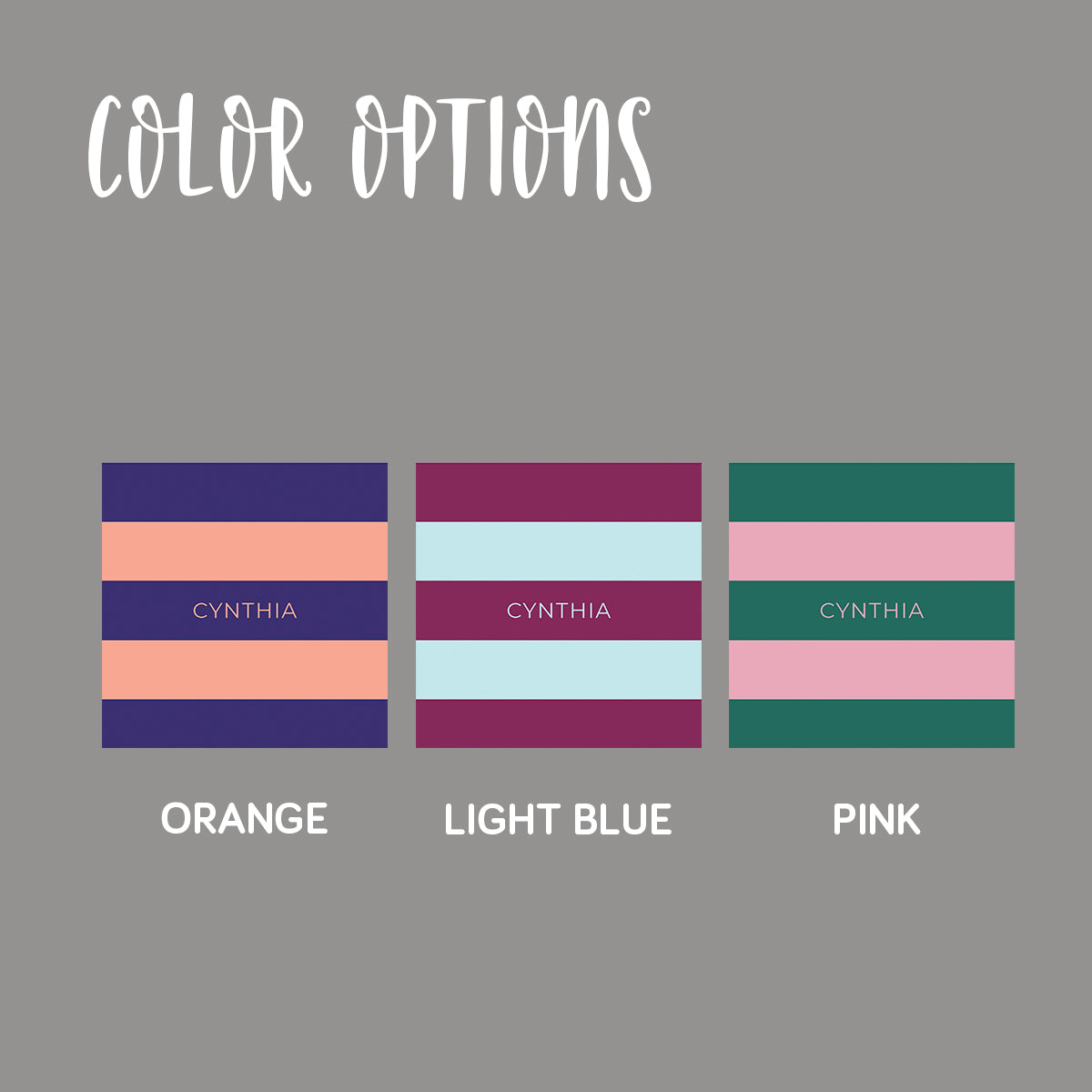 Stripes Folded Notecard