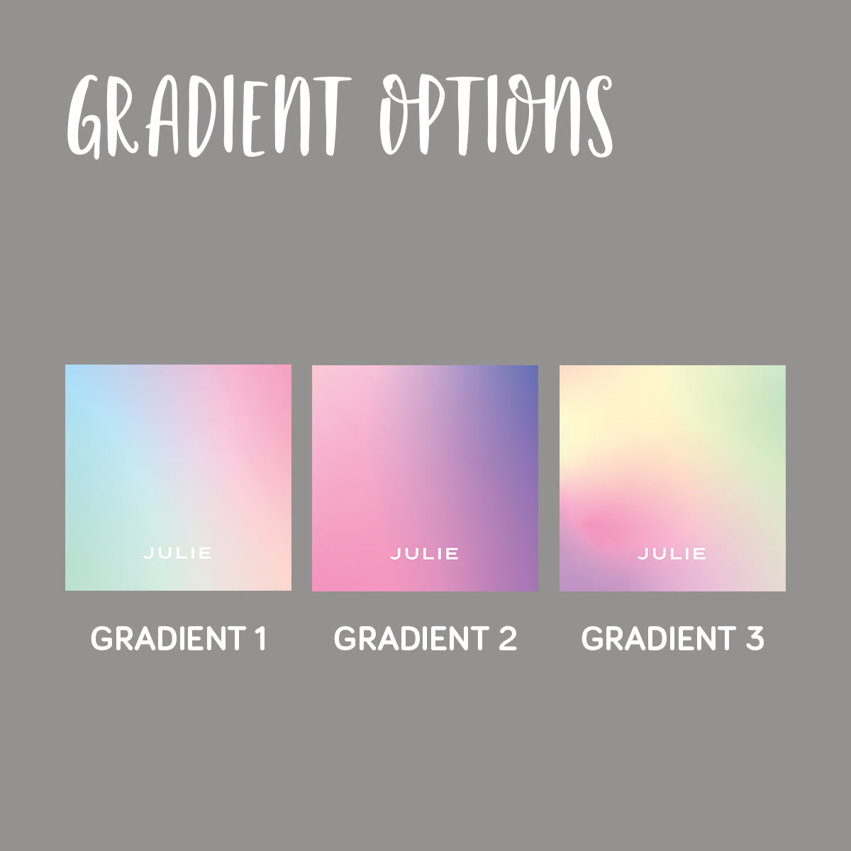Gradient Folded Notecard