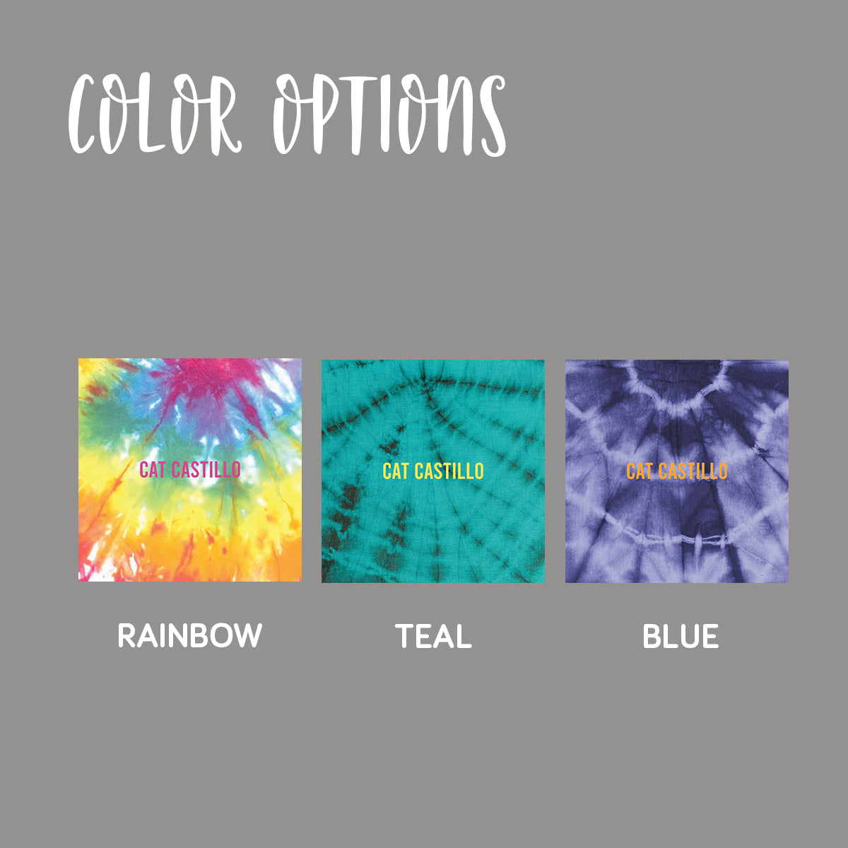 Tie Dye Folded Notecard