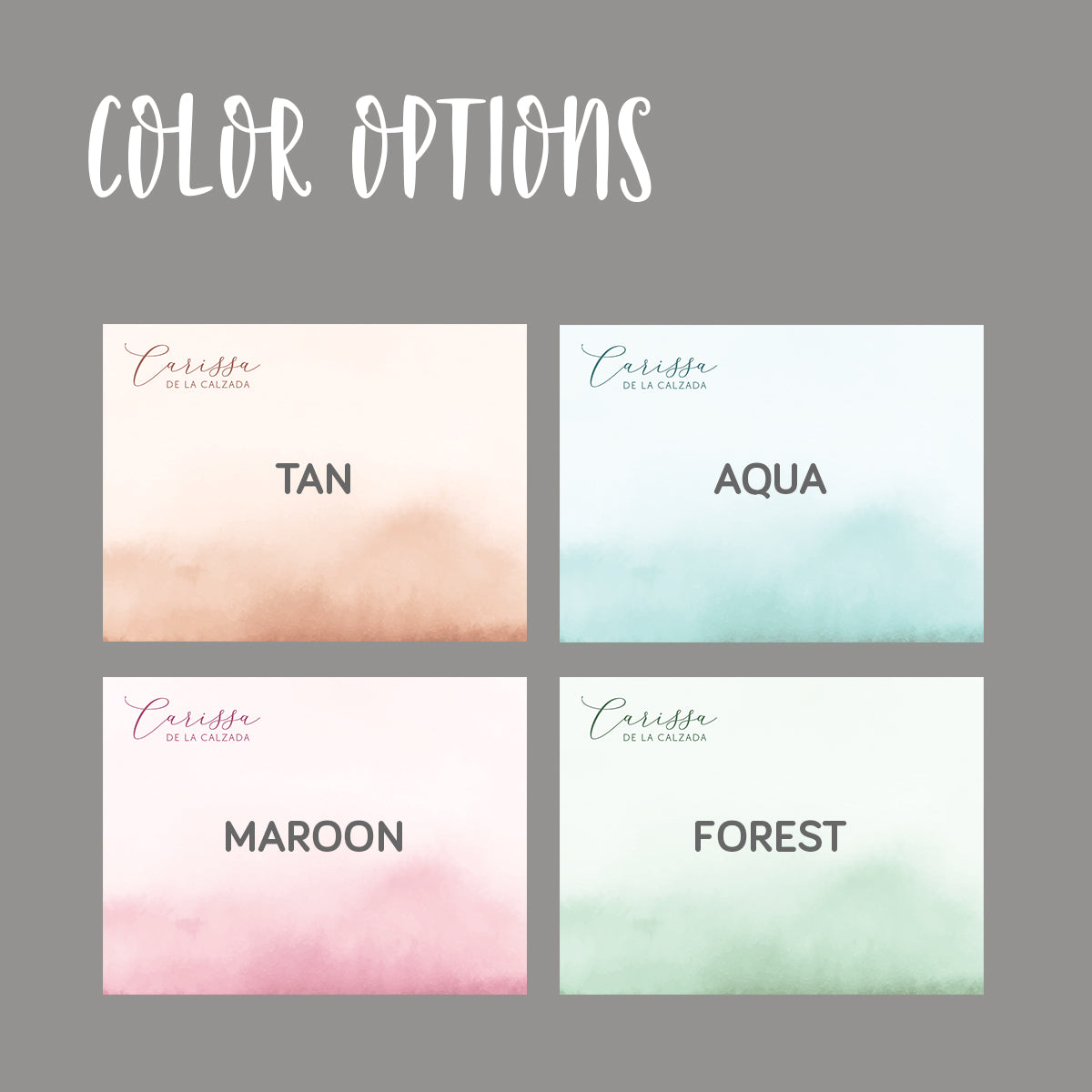 Whimsical Flat Notecard