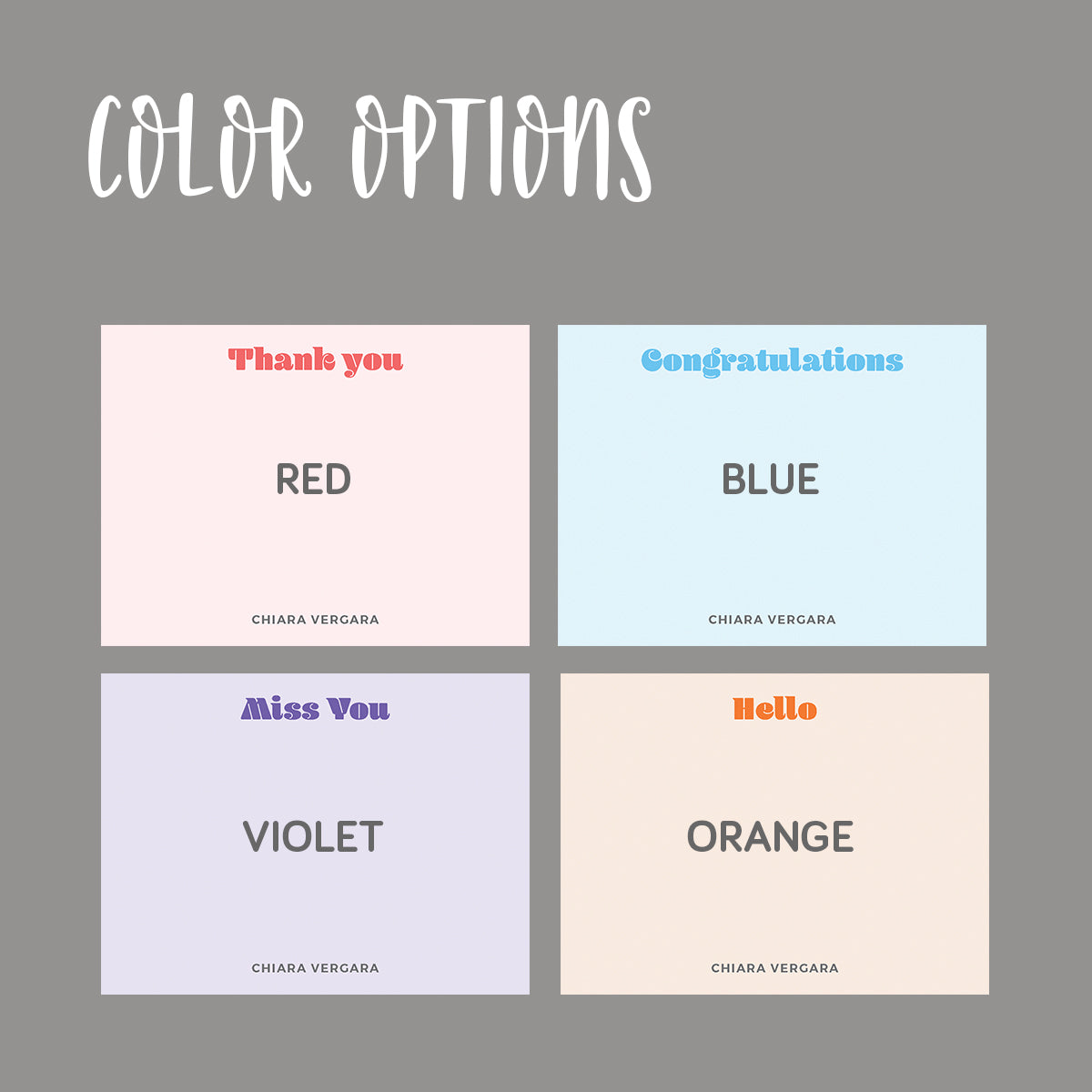 Mixed Messages Flat Notecard