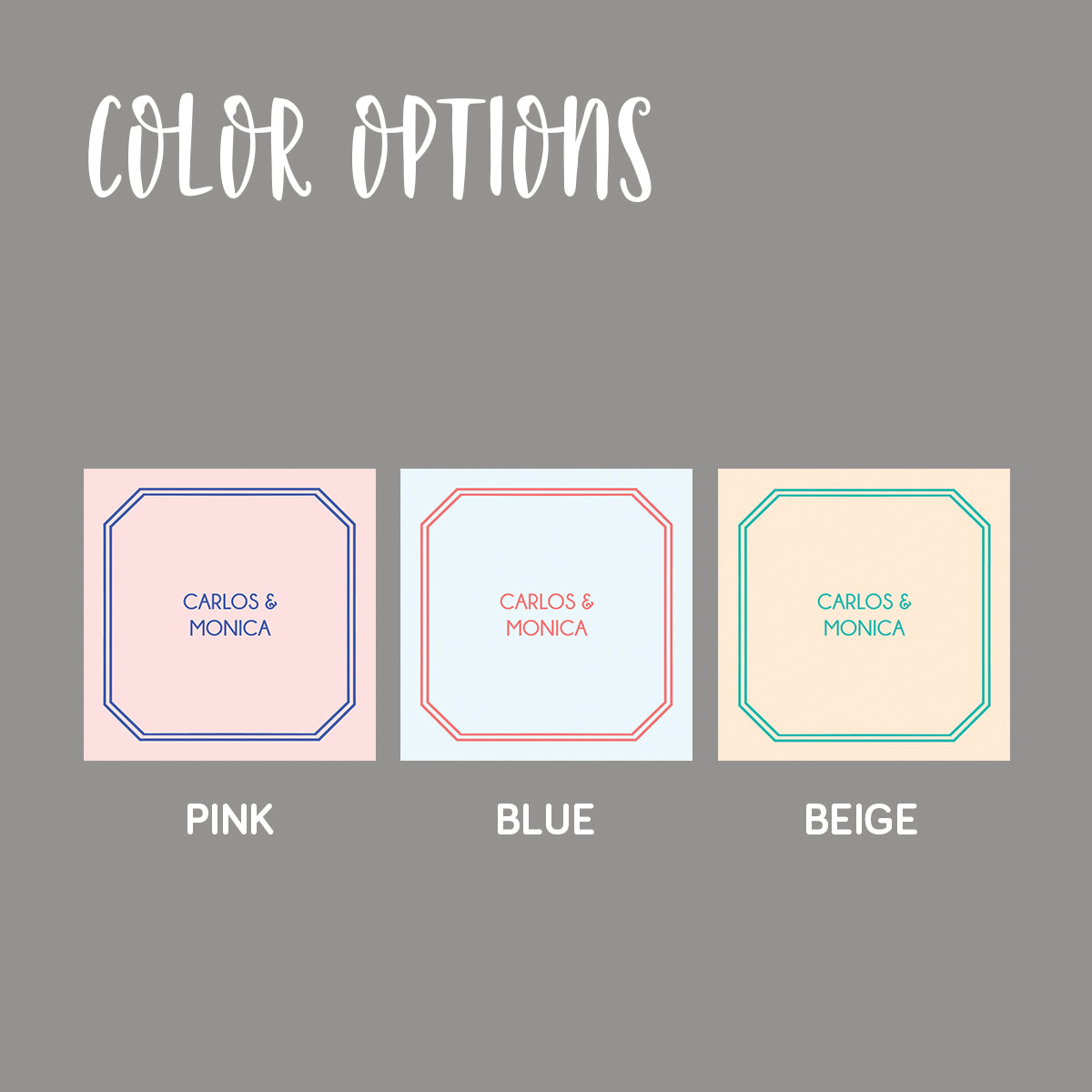 Preppy Folded Notecard