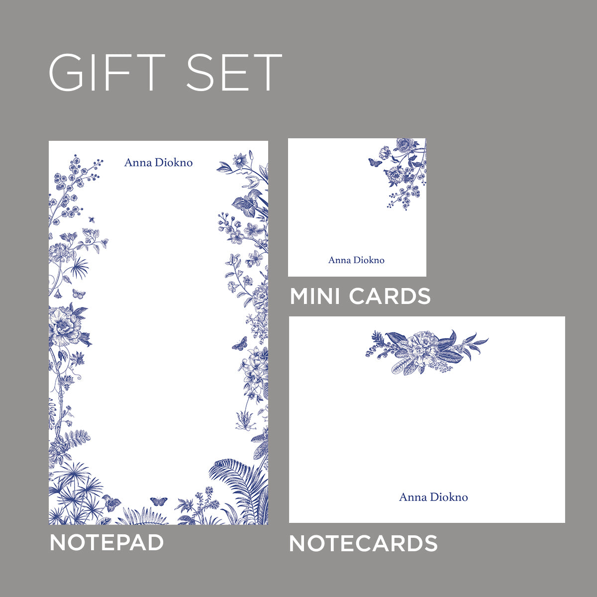 Blue Chinoiserie Gift Set