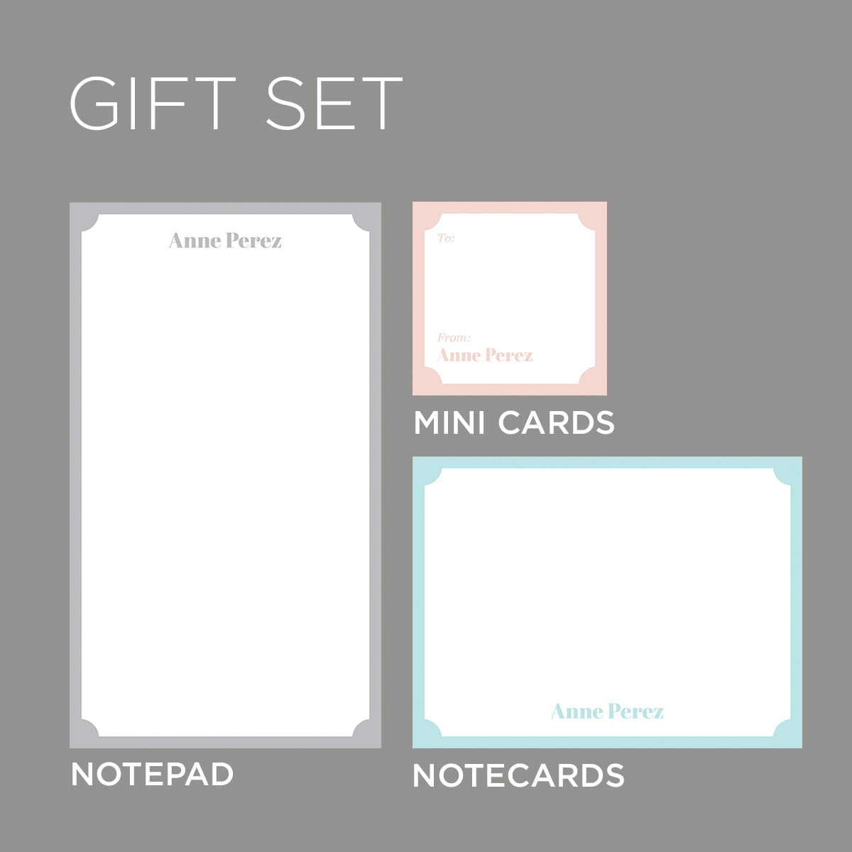 Pastel Border Gift Set