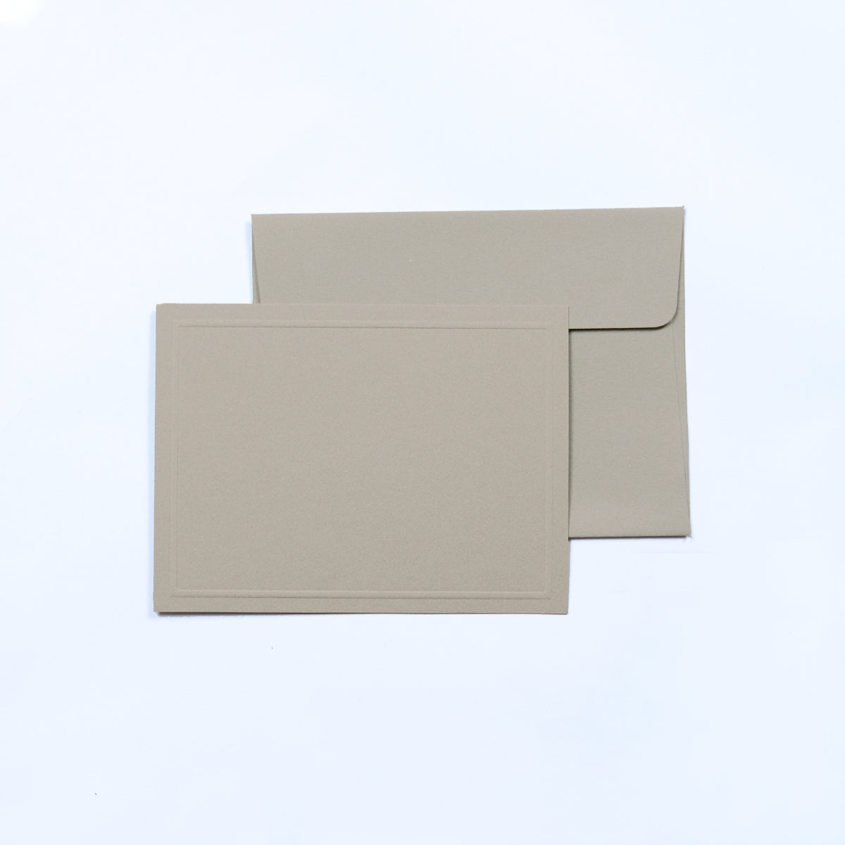 Grey Border Flat Notecards