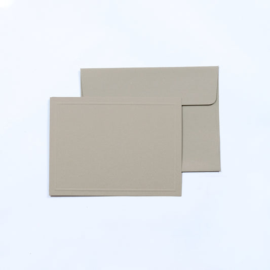 Grey Border Flat Notecards