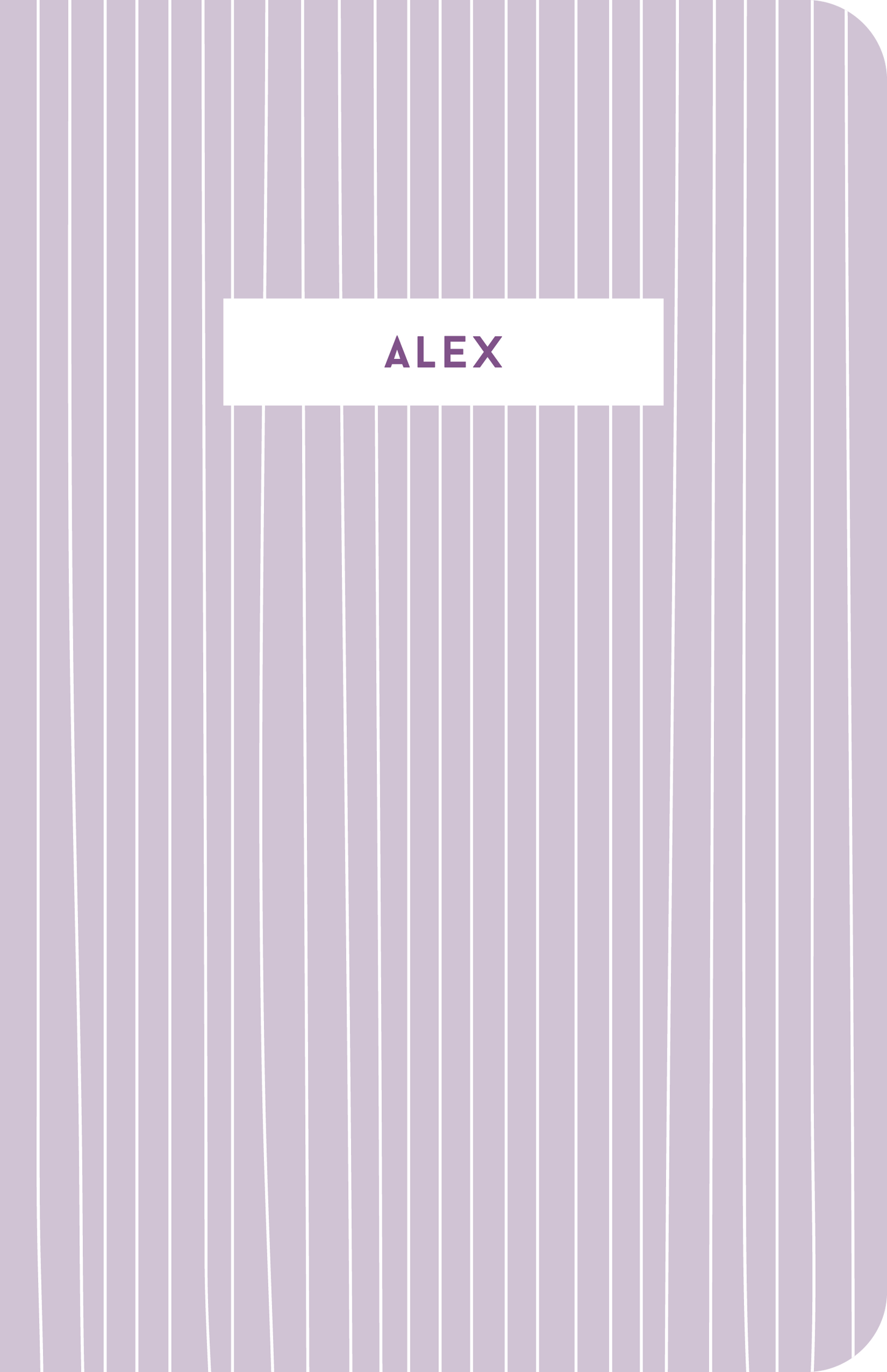 Pinstripes Notebook