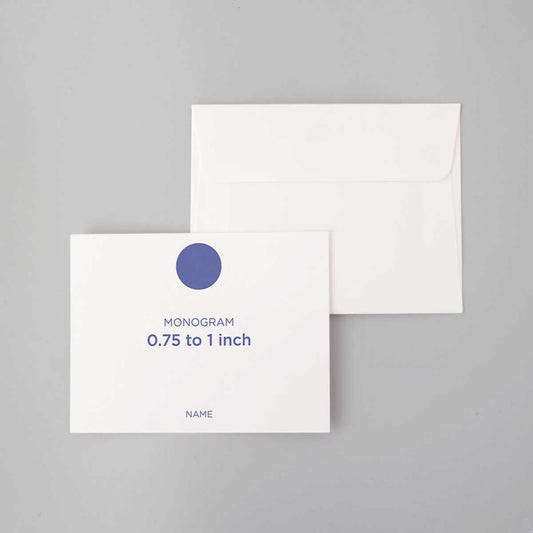 Custom Monogram  Notecards