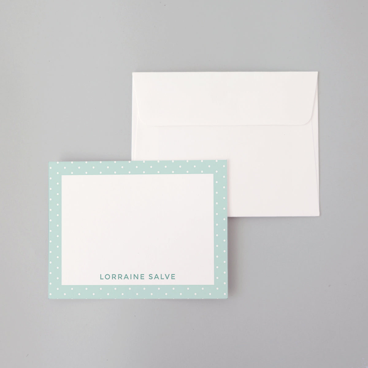 Polka Dots Flat Notecard