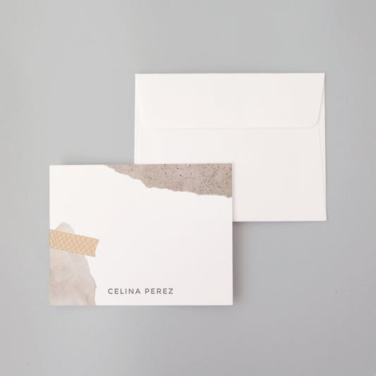 Torn Flat Notecard