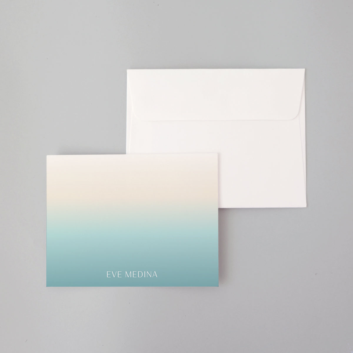 Gradient Hues Flat Notecard