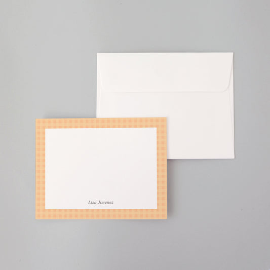 Plaid Flat Notecard