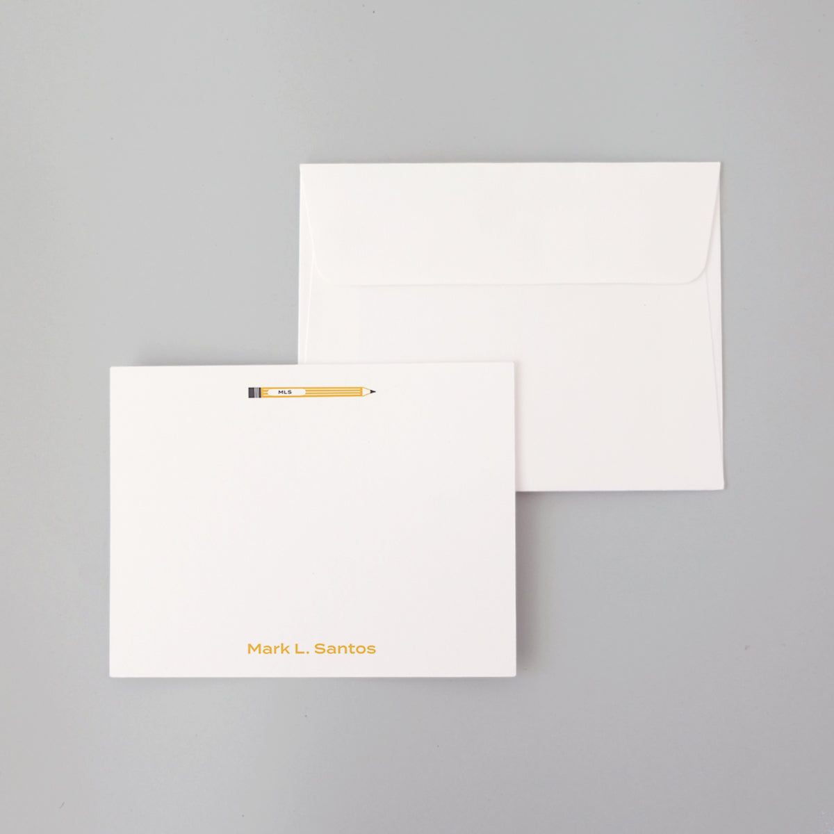 Pencil Flat Notecard