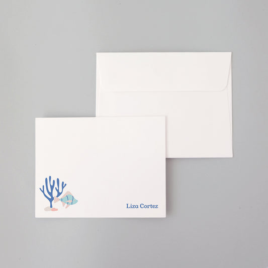 Under The Sea Flat Notecard