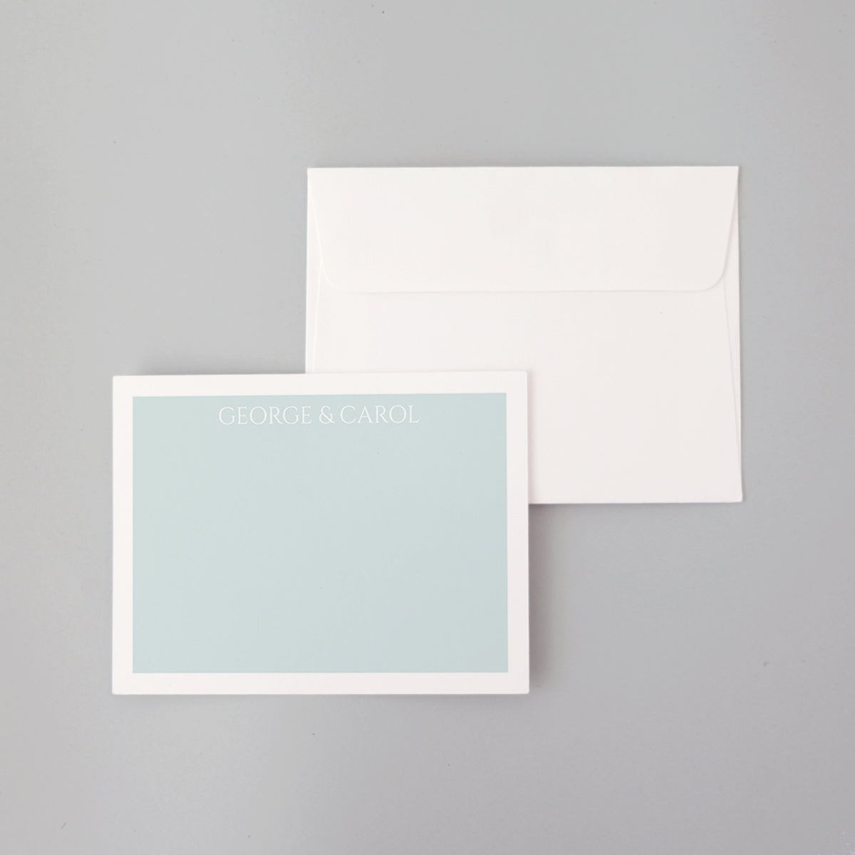 Reverse Flat Notecard