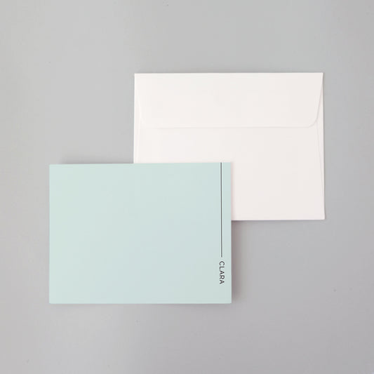 Linear Flat Notecard