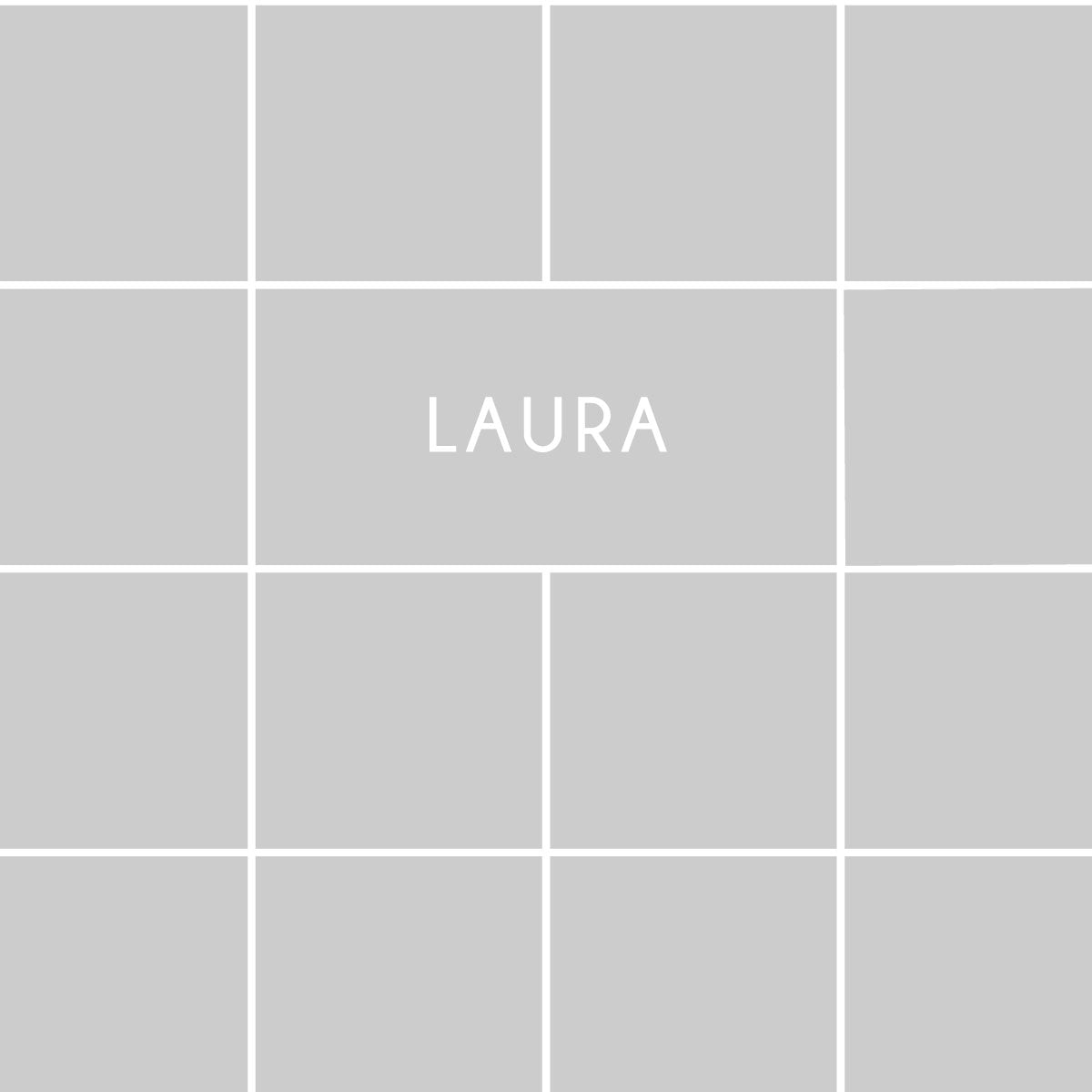 Grid Folded Notecard