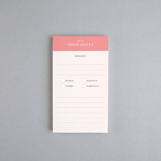 Delivery Notepad