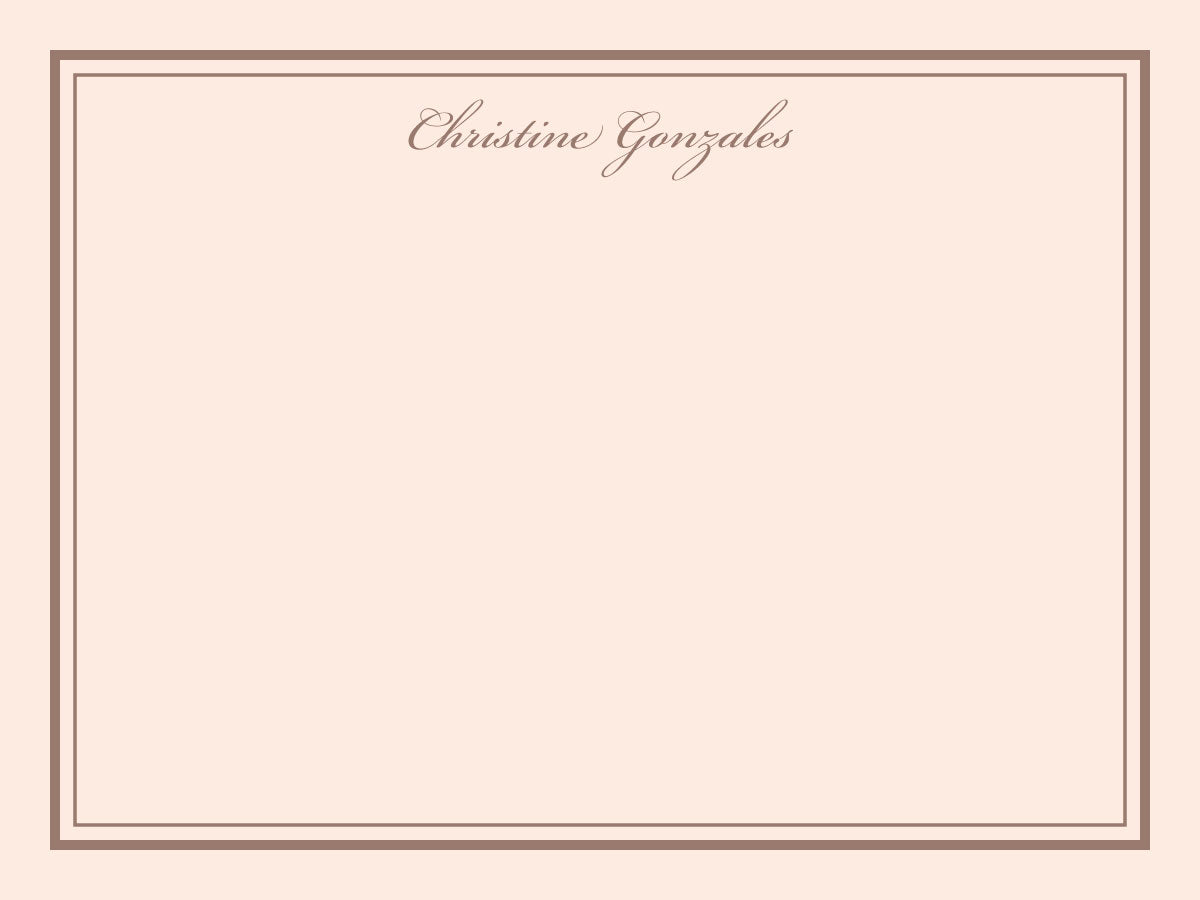 Old Style Script Flat Notecard