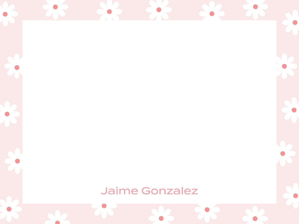 Flower Power Flat Notecard