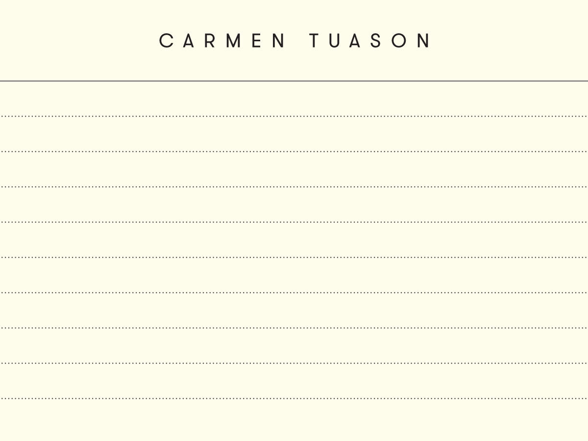 Index Card Flat Notecard