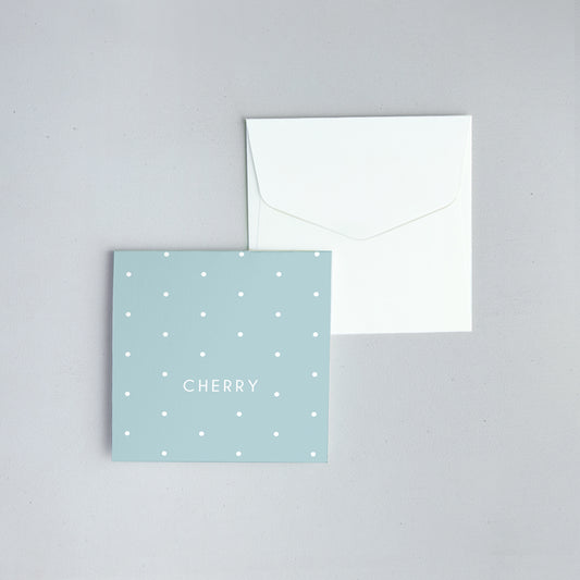 Polka Dots Folded Notecard