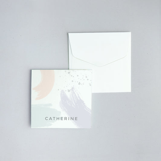 Artsy Folded Notecard