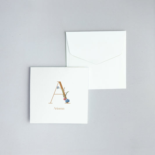 Romantic Folded Notecard