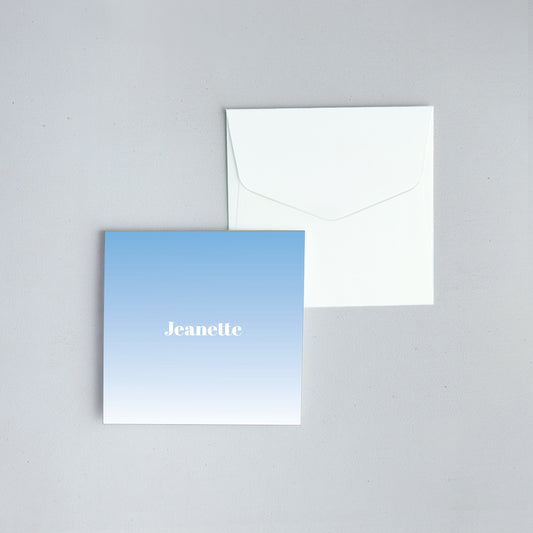 Fade Folded Notecard