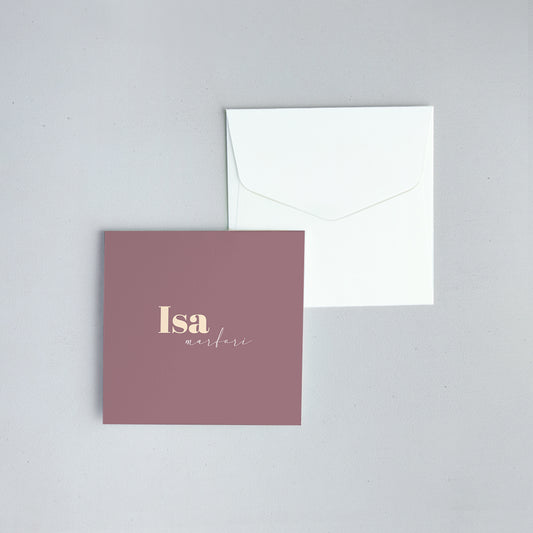 Moody Folded Notecard