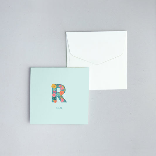 Flowers Folded Notecard