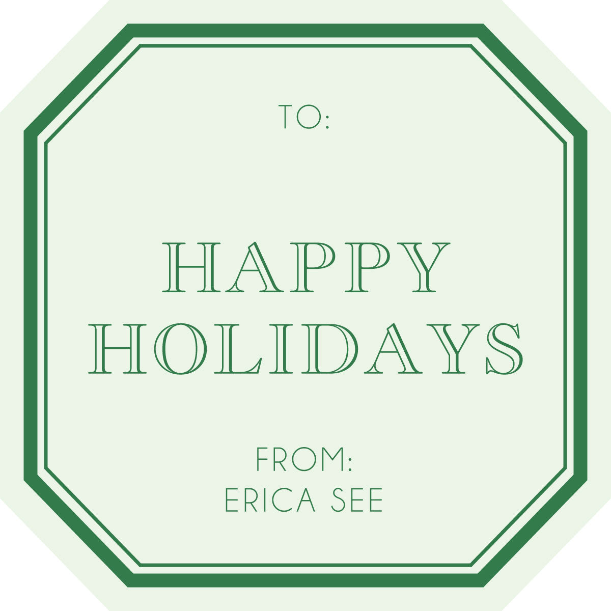Happy Holiday Stickers