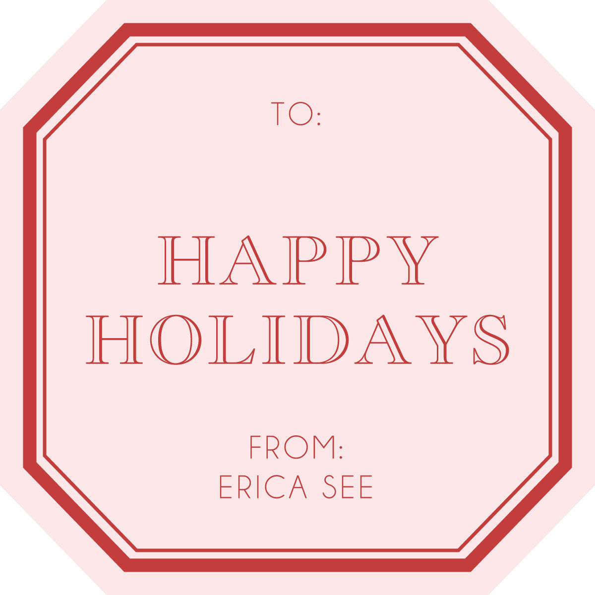 Happy Holiday Stickers