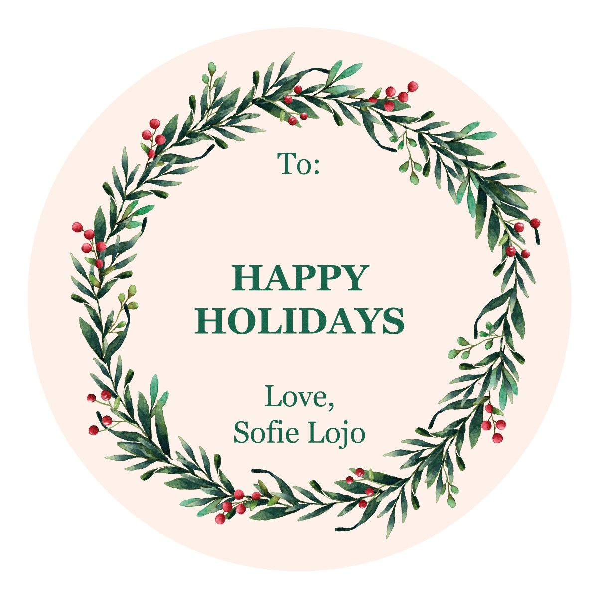 Wreath Stickers