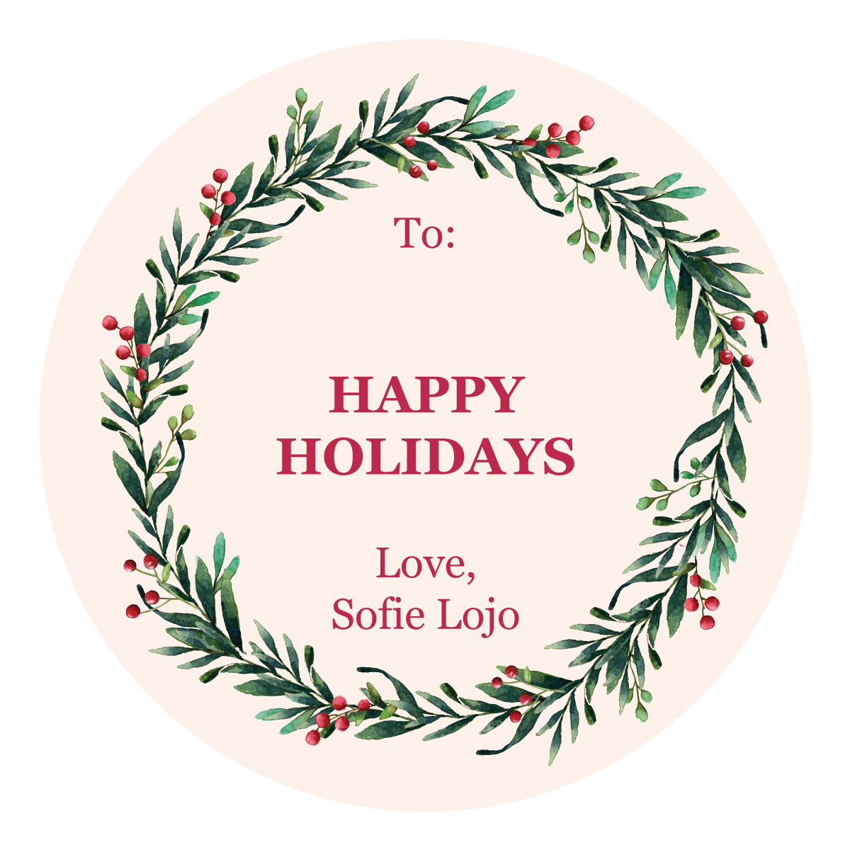 Wreath Stickers