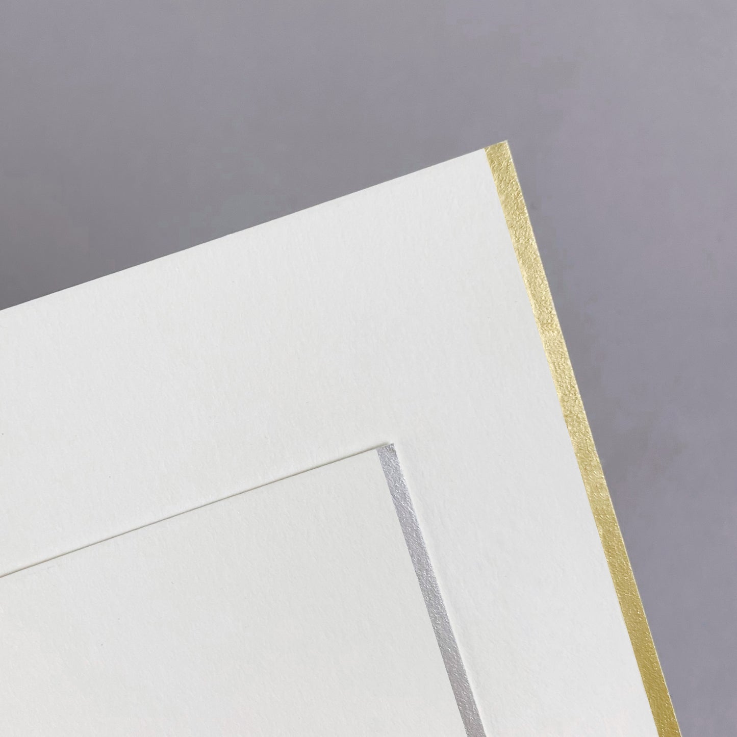 Foil Stamped Bottom Flat Notecard