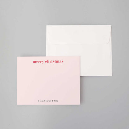 Holiday Greetings Flat Notecard