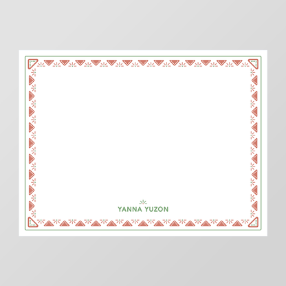 Adobe Border Flat Notecard