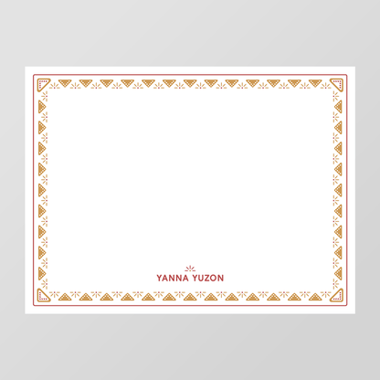 Adobe Border Flat Notecard