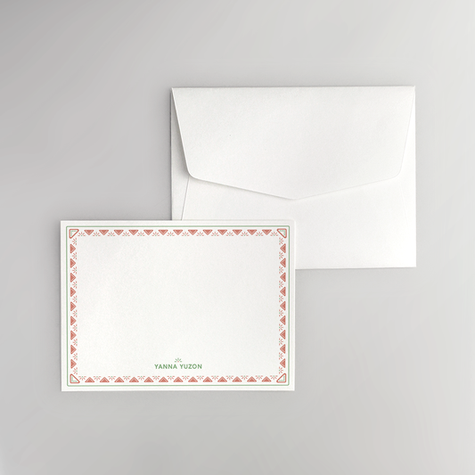 Adobe Border Flat Notecard