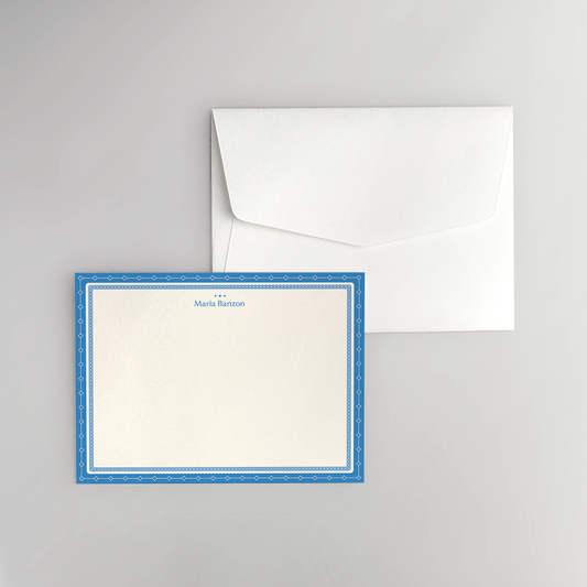 Diamond Border Flat Notecard