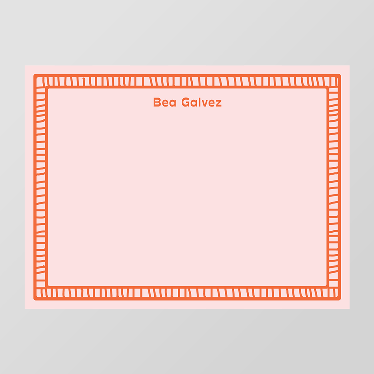 Ladder Border Flat Notecard